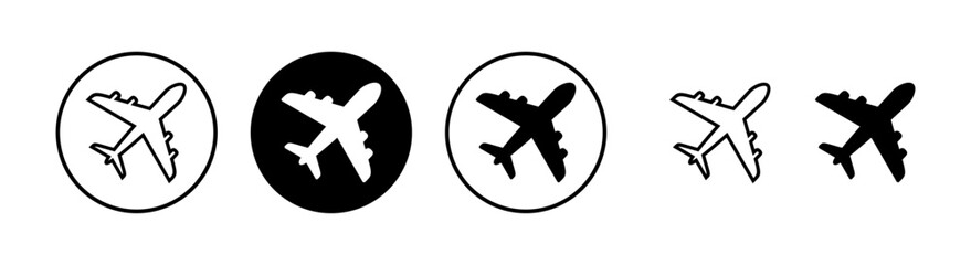 Plane icon vector illustration. Airplane sign and symbol. Flight transport symbol. Travel sign. aeroplane
