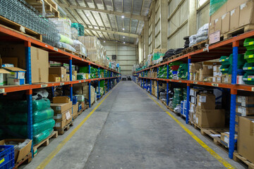 Store clerks inspect products, warehouses, industrial and logistics supply chains.

