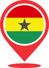 Pin mark location of Ghana 2023031166