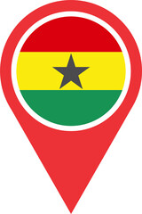 Pin mark location of Ghana 2023031167