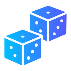 Dices gradient icon