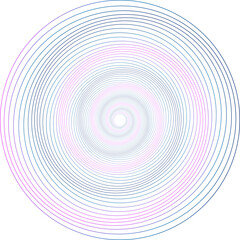 Gradient geometric whirl pattern.