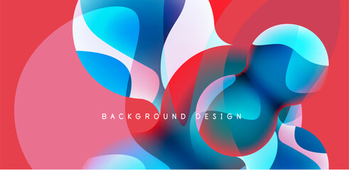 Spheres and circles abstract background, trendy colorful design. Vector Illustration For Wallpaper, Banner, Background, Card, Book Illustration, landing page