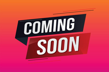 coming soon word concept vector illustration with lines 3d style for social media landing page, template, ui, web, mobile app, poster, banner, flyer, background, gift card, coupon, label, wallpaper