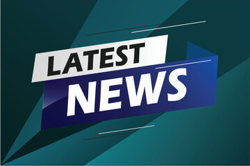 Latest news word concept vector illustration with blue lines modern futuristic 3d style for landing page template ui web mobile app poster banner flyer background gift card coupon label wallpaper