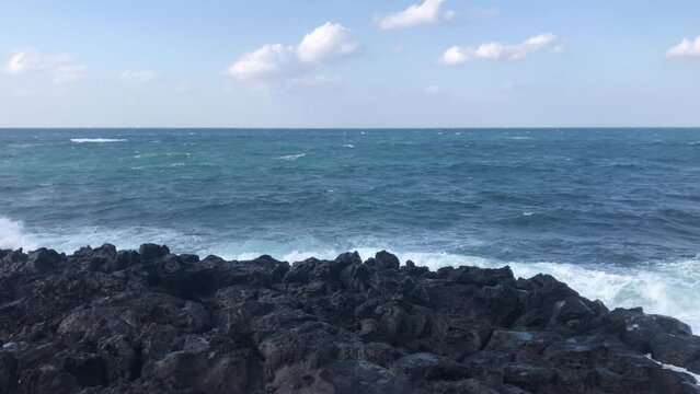 제주도의 아름다운 하늘과 바다, 그리고 자연