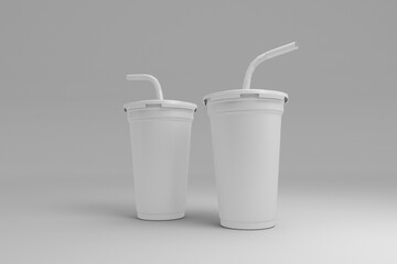 Blank Fast Food Cup Mockup