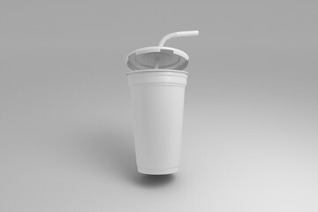Blank Fast Food Cup Mockup