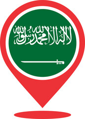 Pin map location Saudi Arabia 2023031192
