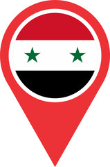 Pin map location of Syria 2023031197