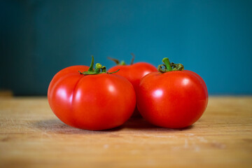Trio of homegrown tomatoes