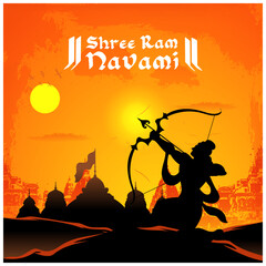 illustration of Shree Ram Navami
