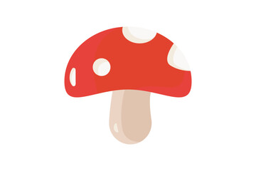 Mushroom icon illustration. icon related to food. Flat icon style. Simple vector design editable
