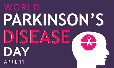 World Parkinson's Disease day. Template for background, banner, card, poster 