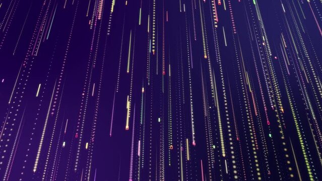 Multicolor video animation background with Trapcode Particular