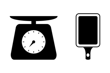 Kitchen Utensils Silhouette Vector	