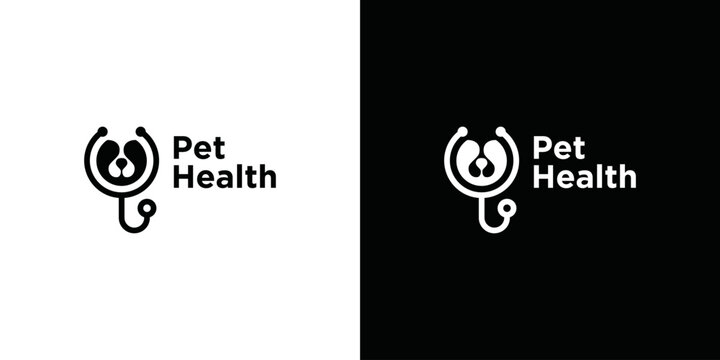 Vector logo template Pet care, veterinarian
pet