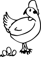 chicken sketch