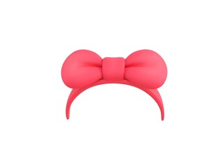 Bow Headband in 3d rendering