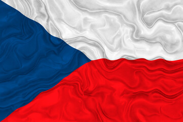 National Flag Czech Republic. Background  with flag  of Czech Republic
