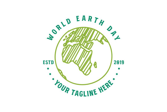 Happy Earth Day! Vector eco illustration for social poster, banner or card on the theme of saving the planet. Make everyday earth day