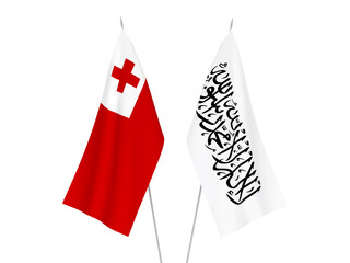 Kingdom of Tonga and Taliban flags