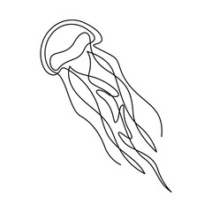 Obraz na płótnie Canvas Jellyfish icon logo design