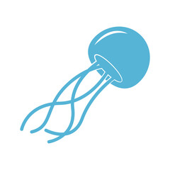 Jellyfish icon logo design