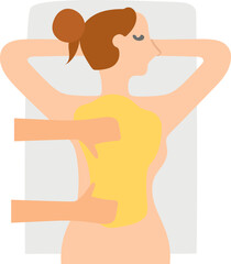 Fototapeta premium Body treatment spa illustration