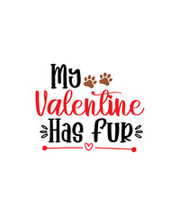 Dog Valentine's Day SVG Bundle, Valentine's Day Dog Quotes, Dog Bandana Svg Bundle, Valentine Dog SVG Bundle