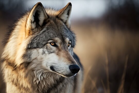 canis lupus, canis lupus, gray wolf. Generative AI