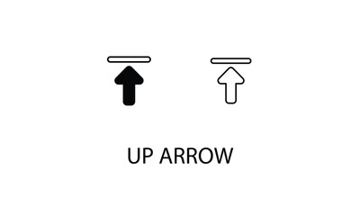 Up arrow double icon design stock illustration