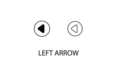 Left arrow double icon design stock illustration
