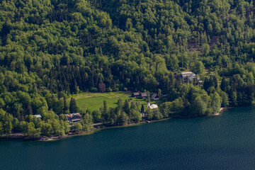 Fototapeta premium Beautiful Bohinj lake in Slovenia 