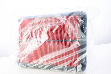 big air filter, car the spare part on a white background