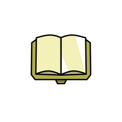 book illustration, book icon with an elegant concept, suitable for simple designs