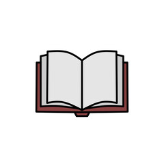 book illustration, book icon with an elegant concept, suitable for simple designs