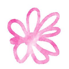 Abstract Flower Watercolor 