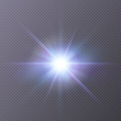 Abstract sun glare translucent glow with a special light effect. Vector blur in the movement of glowing highlights. Sun. Light effect png
