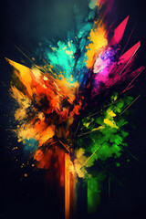 Beautiful abstract background wallpaper image, colorful