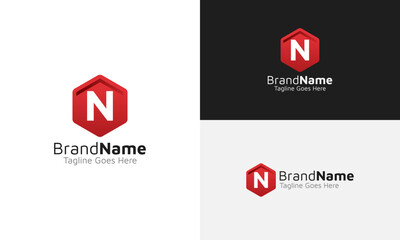 N Letter Logo Template