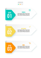 Infographic template business concept with workflow.