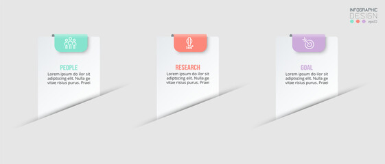 Infographic template business concept with option.