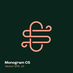 Monogram Logo CS