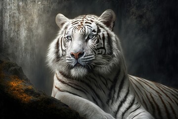 White tiger. Generative AI