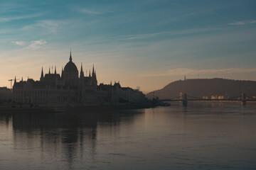 Obraz na płótnie Canvas Budapest beautiful panoramic view.
