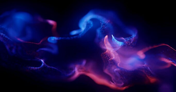 red blue gradation abstract particle wave background