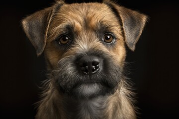 Border terrier (2 years old). Generative AI