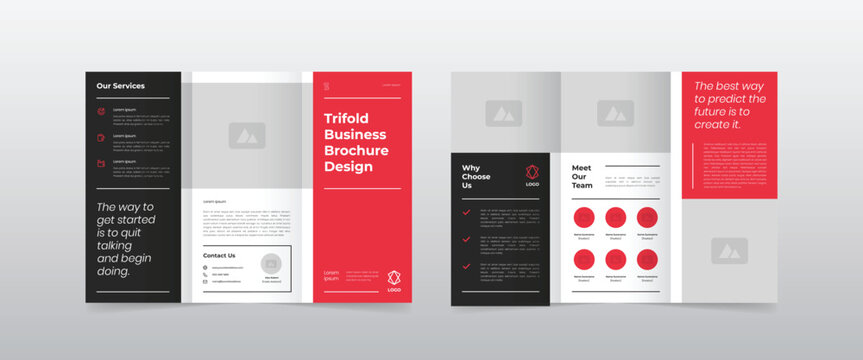 Modern Simple Business Trifold Brochure
