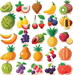 set of fruits